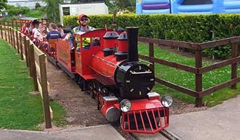 Train ride Craigtoun Park near St Andrews Fife Scotland