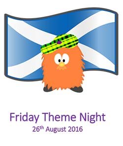 Scottish Theme Night at The Kingswood Hotel Burntisland Fife Scotland