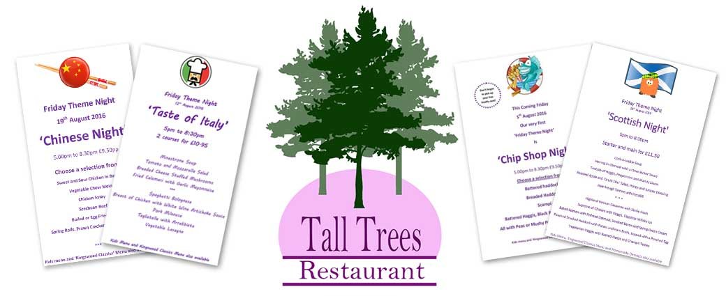 Theme Nights at the Tall Trees Restaurant Kingswood Hotel Burntisland Fife East Scotland