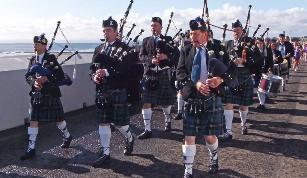 Scottish Pipers in Fife