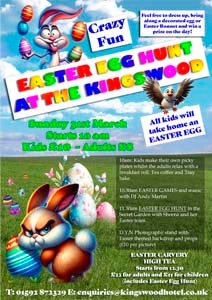 Easter Egg Hunt Easter Celebrations at The Kingswood Hotel Burntisland Fife